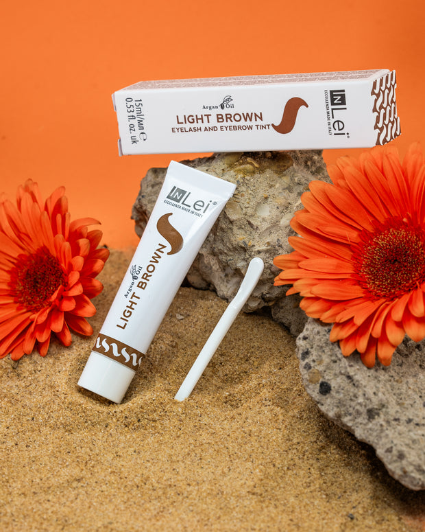 LIGHT BROWN InLei® - Tinta marrone chiaro freddo per ciglia e sopracciglia